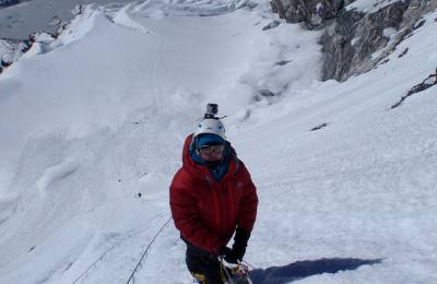 Island peak climbing, climbers in island peak nepalm Imja Tse Peak